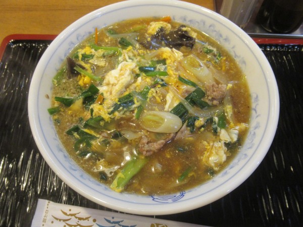 「ニラ玉子そば（880円）」@中華 三友軒の写真