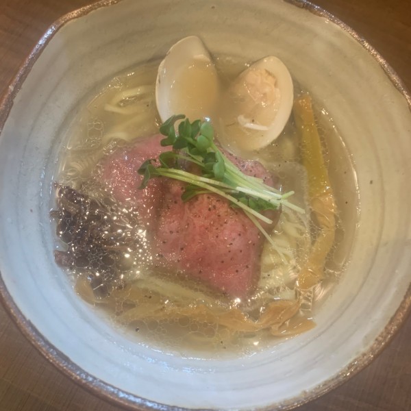 「常陸牛×浅利　塩」@常陸牛らぁめん 希の写真