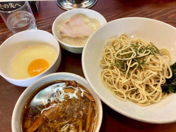 「BLACK鯖‘s (つけ麺Ver.) ＋生玉子＋ごはん(小)」@良温(Ra-on)の写真