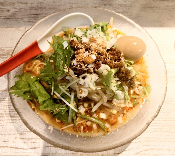 「【限定】冷やし坦々麺+味玉(1020円)」@麺屋 誉の写真