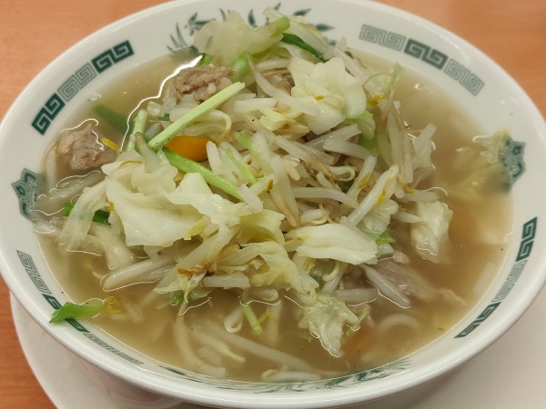「野菜たっぷりタンメン（麺少なめ）」@日高屋 大塚南口店の写真