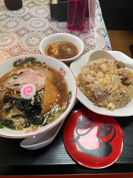 「ラーメン　チャーハン」@丸鶴の写真