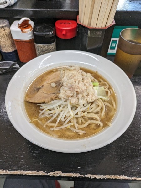 「国産豚ミニラーメン」@豚仙人 天王町店の写真
