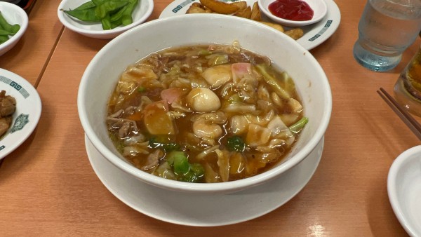 「五目あんかけラーメン」@熱烈中華食堂 日高屋 国分寺北口店の写真