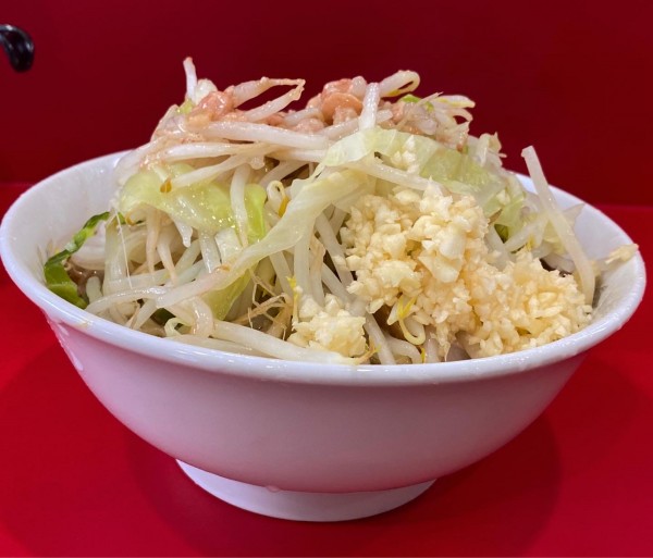 「小ラーメン（ニンニクヤサイアブラ）¥800」@ラーメン二郎 生田駅前店の写真