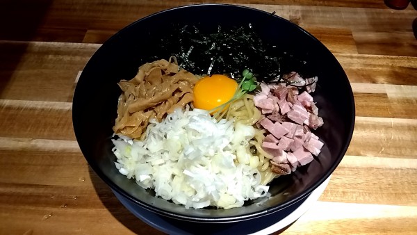 「牡蠣まぜそば（９００円）＋麺大盛（１５０円）」@麺屋貝夢の写真