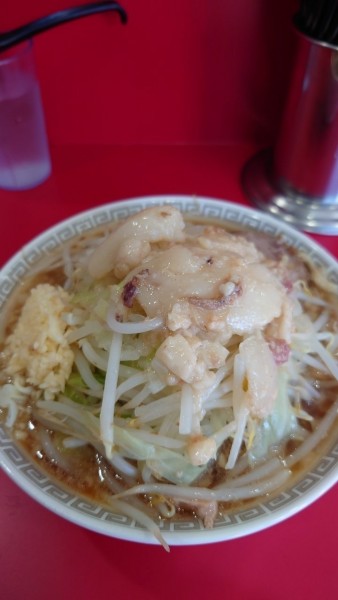 「ミニラーメン（ニンニク、アブラ）」@ラーメン二郎 生田駅前店の写真