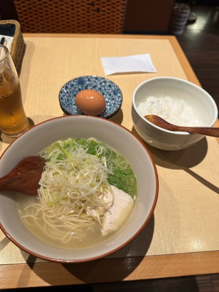 「鶏そば　Cセット」@鶏料理 葉やまの写真