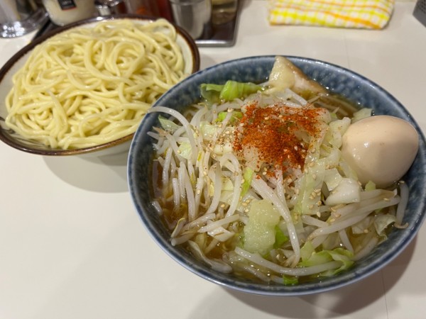 「もり野菜940円 麺カタメ 味玉100円」@所沢大勝軒の写真