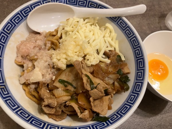 「豚満まぜそば　限定」@景勝軒 伊勢崎総本店の写真