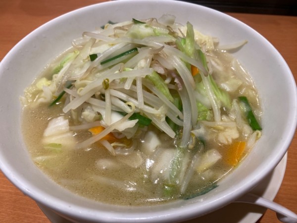 「野菜たっぷりタンメン 570円」@日高屋 小田急マルシェ登戸店の写真