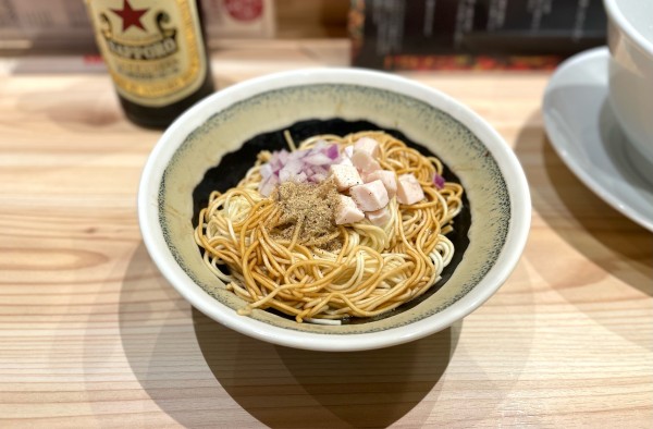 「あどはだり煮干し和え玉¥250」@拉麺·餃子 花秀の写真