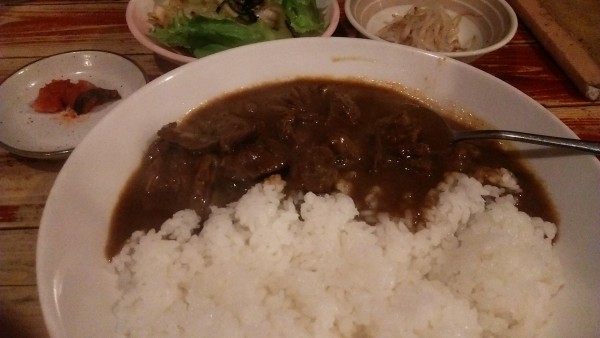 「ランチ カレー定食 700円」@小岩ホルモンの写真
