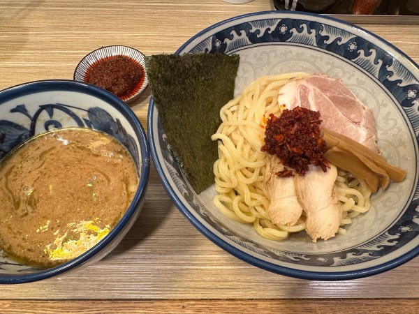 「海老辛鶏つけ麺」@秋葉原つけ麺 油そば 楽の写真