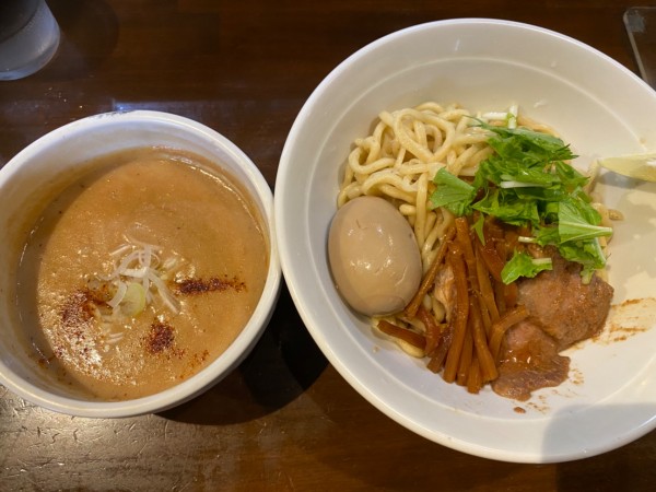 「超絶濃厚鶏つけ麺＋味玉 1050+100」@超絶濃厚鶏そば きりすて御麺の写真
