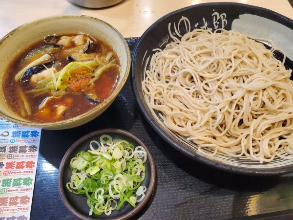 「肉茄子せいろ＋大盛」@ゆで太郎 長者町店の写真