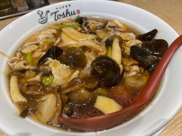 「5種のきのこあんかけラーメン 大盛り」@れんげ食堂 Toshu 百合ヶ丘店の写真