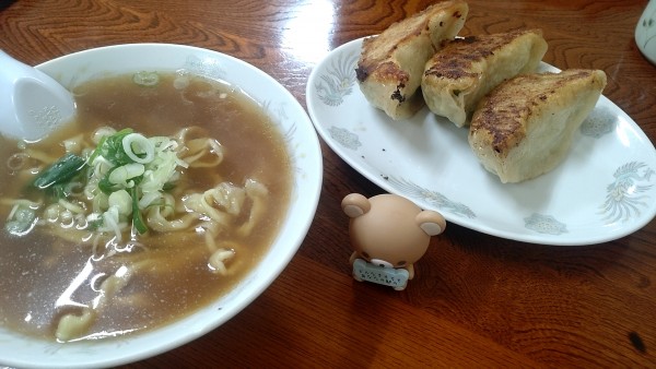 「ねぎラーメン(350円)＋Bｾｯﾄ(250円)」@陽気軒の写真