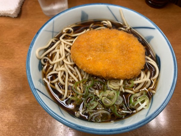 「コロッケそば 520円」@うさぎやの写真