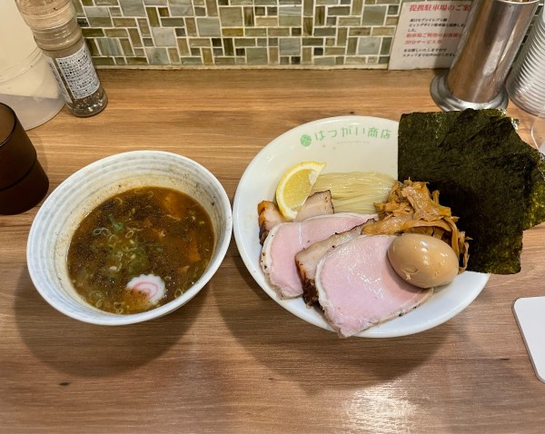 「【限定】豚骨魚介つけ麺」@はつがい商店の写真