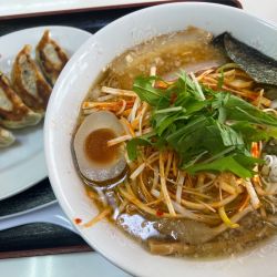 ネギガキ大将ラーメン　スタミナ餃子