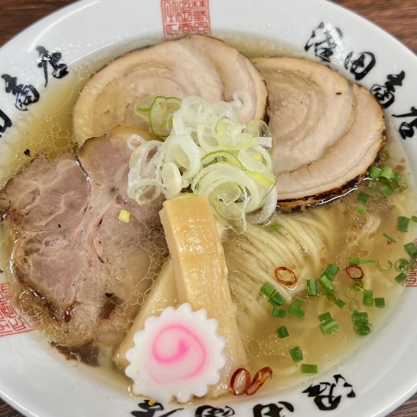 「魚介塩＋バラチャーシュー」@沼田商店 麺組の写真