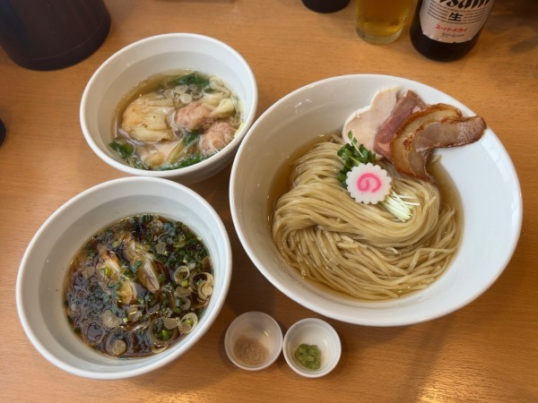 「（椎茸）昆布水つけ麺 ワンタンスープ付き」@麺屋 木ノ下の写真
