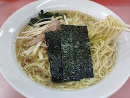 「ネギラーメン(800)＋中盛(100)」@ラーメンショップ 石川店の写真