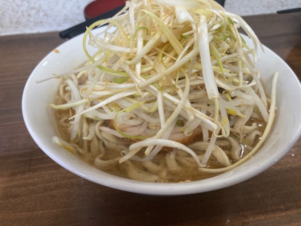 「ラーメン　ネギトッピング」@ラーメン武丸の写真