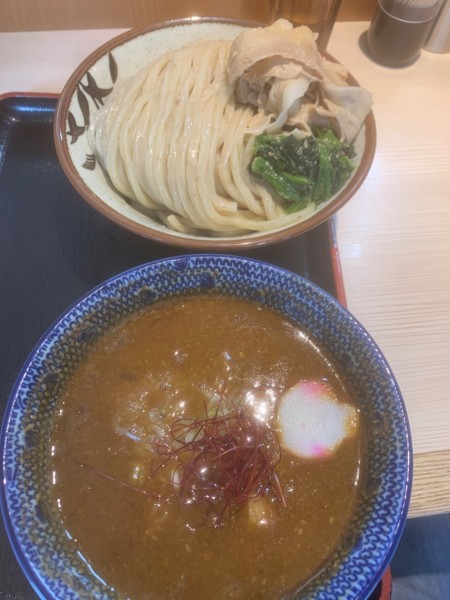「限定　旨辛つけ麺」@らー麺土俵 鶴嶺峰の写真
