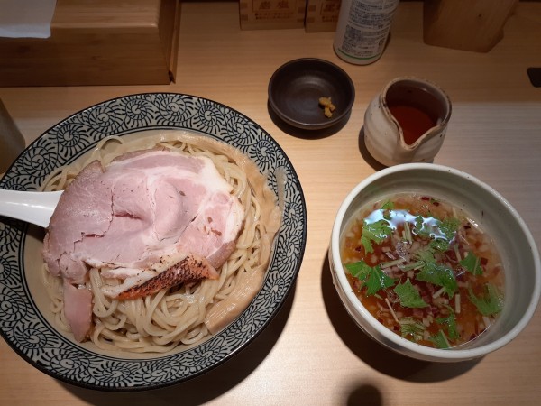 「金目鯛つけ麺、大盛」@中華そば 漣の写真