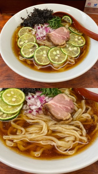 「[期間限定] 酢橘の冷やしそば ¥1200・やわで」@三馬路 東京店の写真