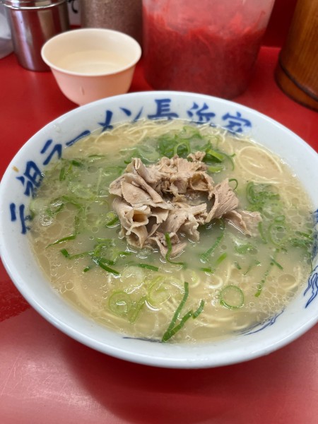 「ラーメン、替え玉、替え肉」@元祖ラーメン 長浜家の写真