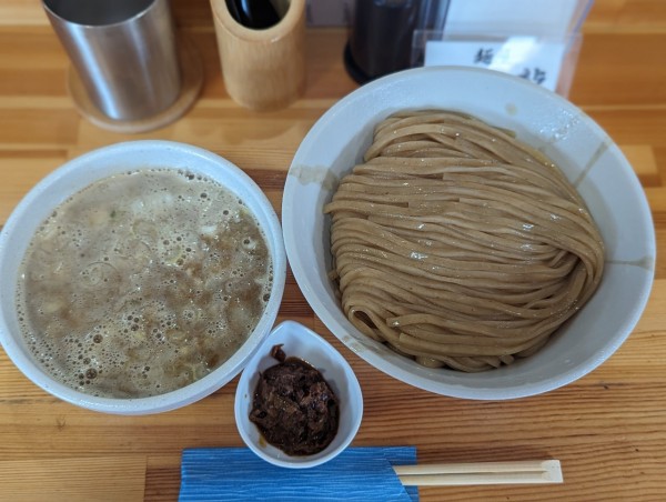 「こってり塩つけ麺」@麺屋電龍の写真