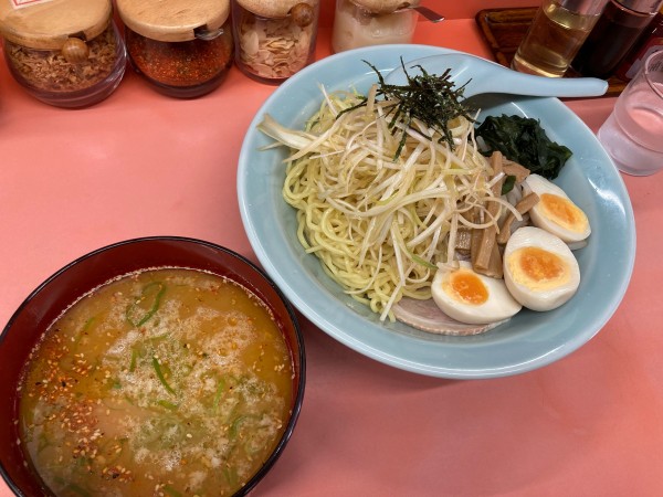 「ネギつけ麺¥900+味玉¥100」@ラーメンショップ マルキチェーン 拝島店の写真
