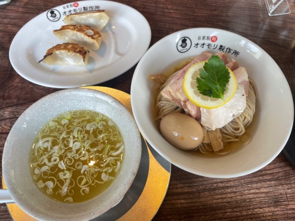 「上鶏つけそば」@自家製麺オオモリ製作所 壬生店の写真