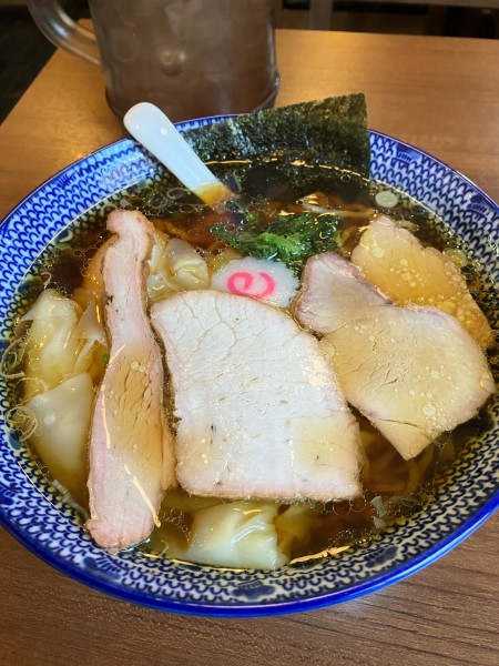 「玉子入りワンタンメン 大盛」@白河手打ち中華 孫市の写真