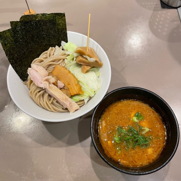 「特製海老つけめん+バジルご飯  ￥1500+￥300」@つけ麺 五ノ神製作所の写真