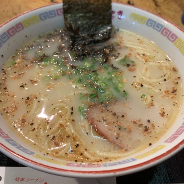「ラーメン(ミニ)650円」@熊本ラーメン こむらさき 新横浜店の写真