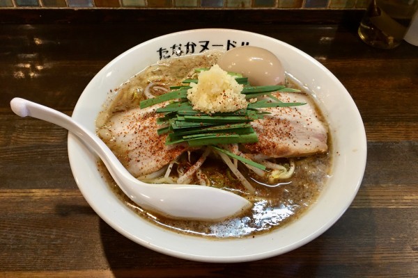 「【限定】スタミナにんにく醤油らーめん＋味玉」@たなか青空笑店の写真