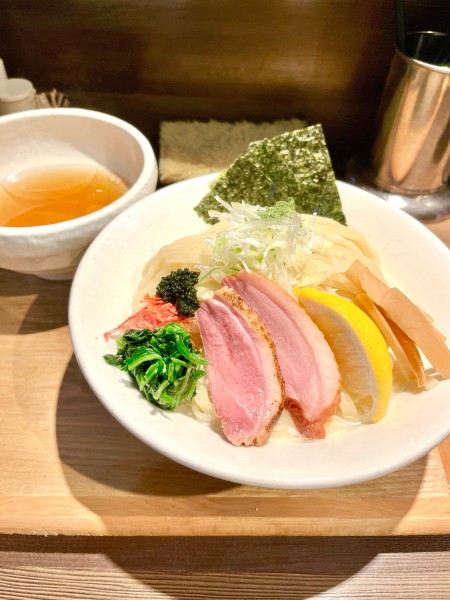 「特製手揉み昆布水つけ麺 塩【TP】大盛」@鴨出汁中華蕎麦 麺屋yoshikiの写真