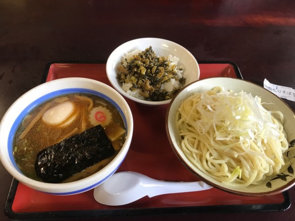 「特製もりそば＋高菜ごはん」@小金井大勝軒の写真