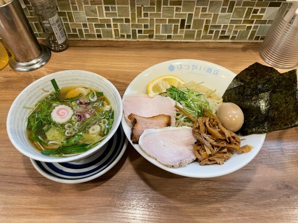「【限定】みかん酢の塩つけ麺」@はつがい商店の写真