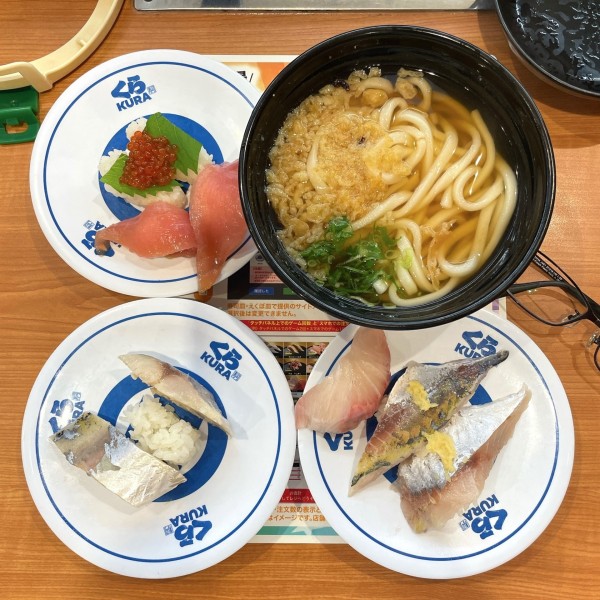 「天然だしうどん（ねぎ有り）」@くら寿司 町田ジョルナ店の写真