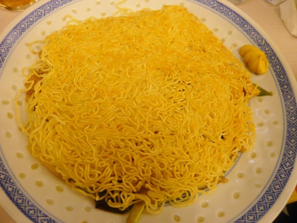 「什景炒麺（五目両面焼きそば）」@笑顔の写真