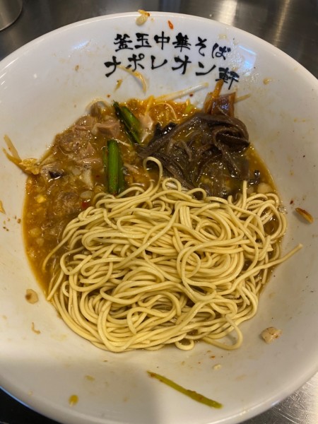 「替え玉 200」@釜玉中華そば ナポレオン軒 府中店の写真