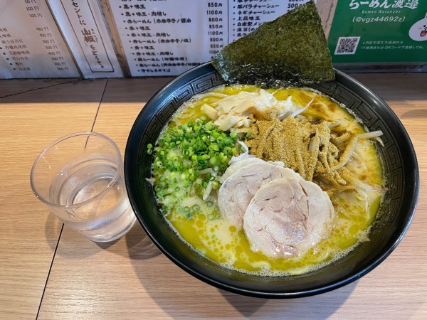 「青ラーメン　大盛り」@らーめん渡邉の写真