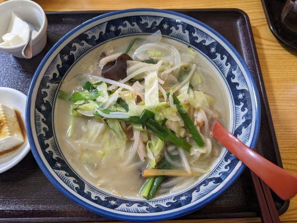 「野菜メンセット：880円」@苗記餃子房の写真