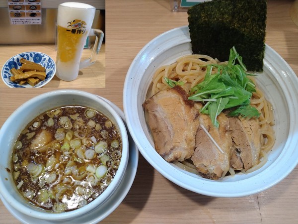 「つけ麺￥900＋煮豚バラ￥300＝￥1200」@旋の写真