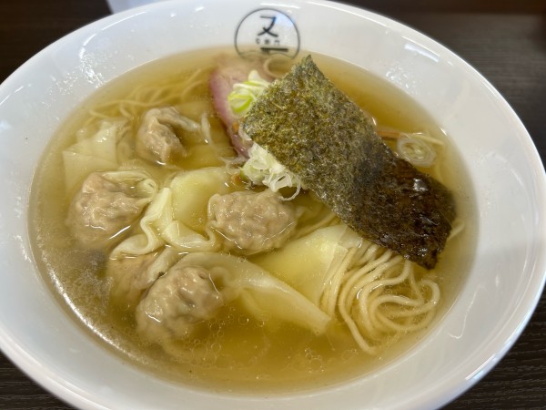 「塩ワンタンめん1000円」@らーめん又右衛門の写真